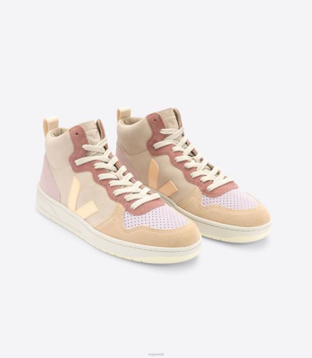 Women Veja V-15 SUEDE MULTICO PEACH kingad 80LZ239
