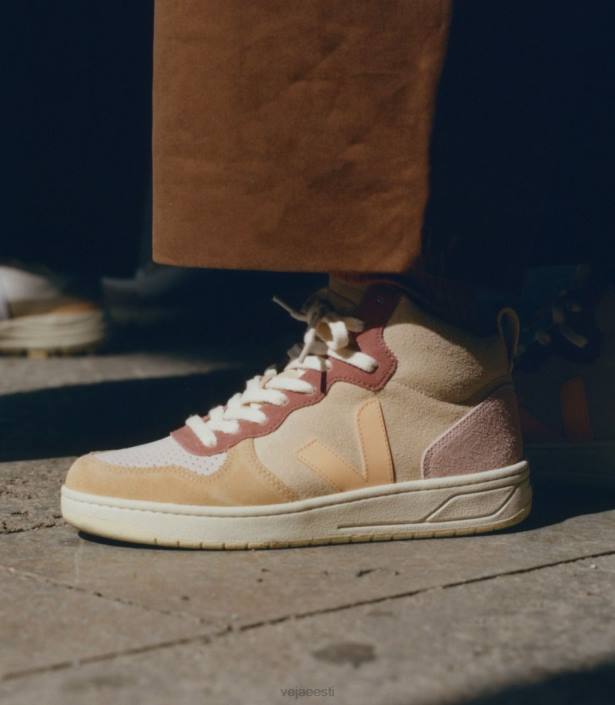 Women Veja V-15 SUEDE MULTICO PEACH kingad 80LZ239