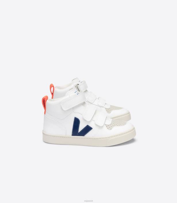 lapsed Veja v-10 mid cwl valge koobalt oranž fluo kingad 80LZ346