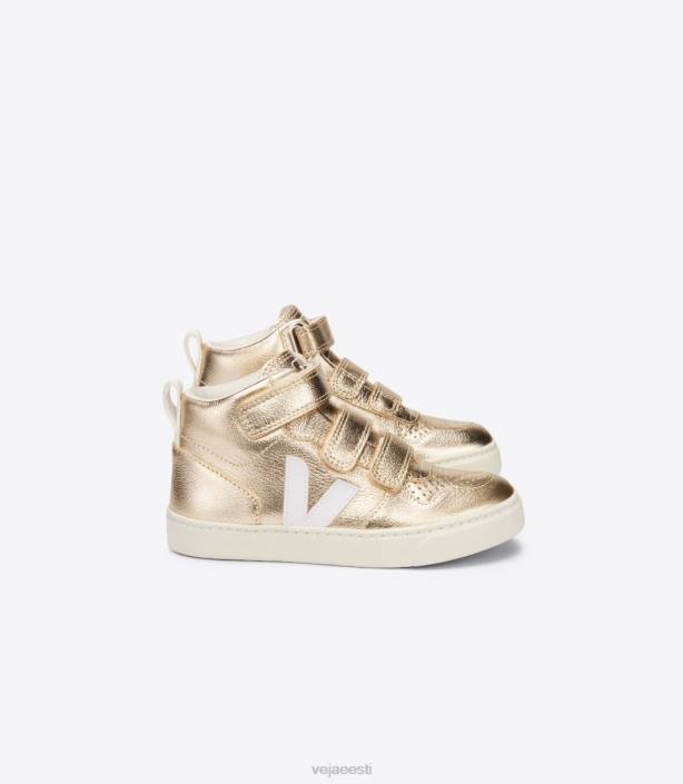 lapsed Veja v-10 mid kroomivaba nahk plaatinavalge kingad 80LZ347