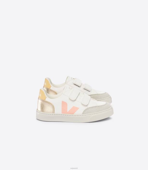 lapsed Veja v-12 kroomivaba nahk valge multico plaatina kingad 80LZ301