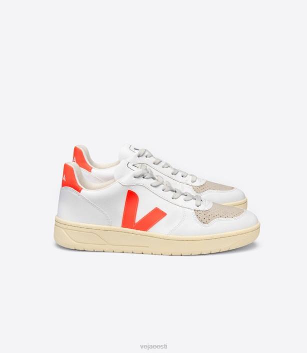 mehed Veja v-10 cwl valge oranž fluo kingad 80LZ51