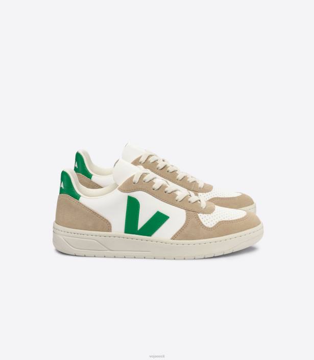 mehed Veja v-10 kroomivaba nahk valge emeraude sahara kingad 80LZ40