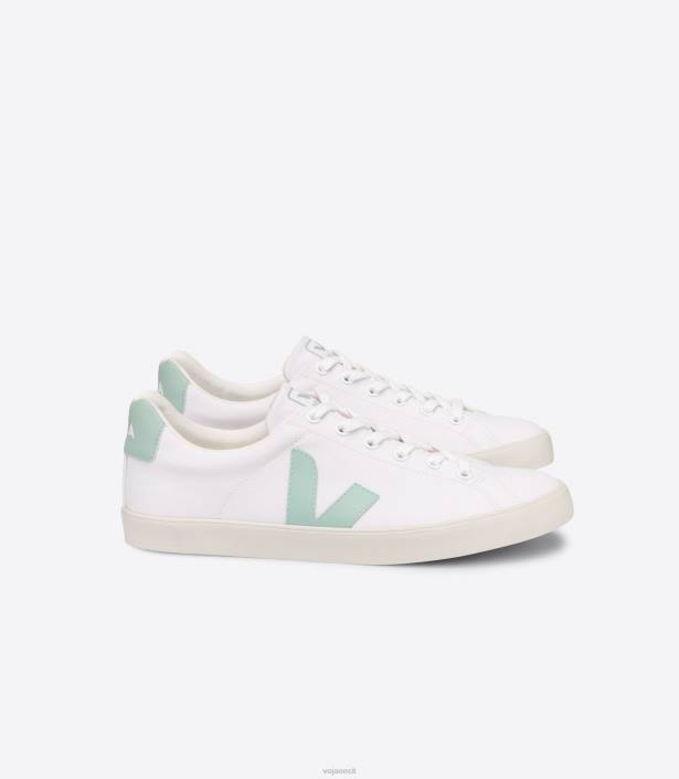 naised Veja esplar se lõuend valge matcha kingad 80LZ244