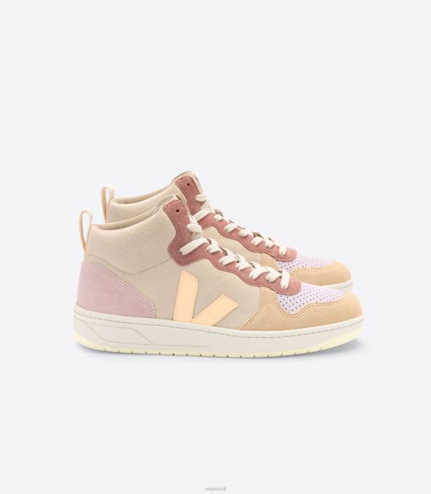 Women Veja V-15 SUEDE MULTICO PEACH kingad 80LZ239