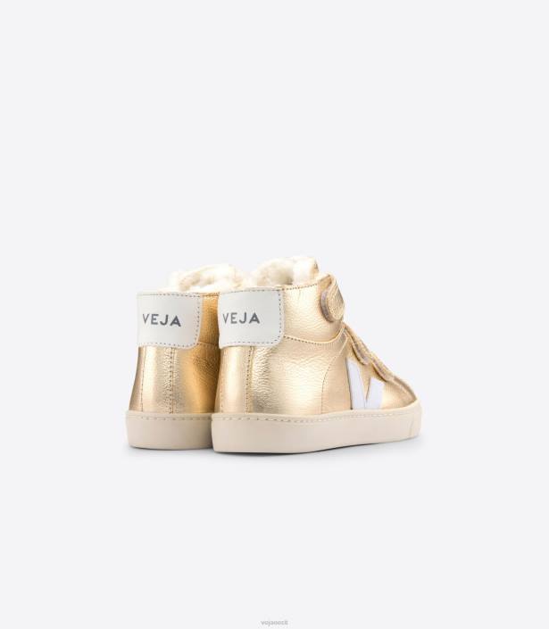 lapsed Veja esplar mid karusnahk plaatinahast valge kingad 80LZ317