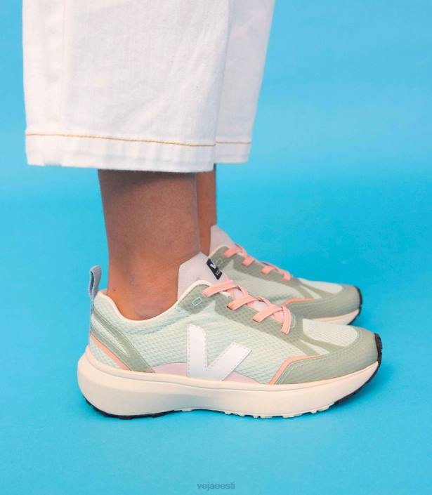 lapsed Veja kanaari elastsed paelad alveomesh matcha valge kingad 80LZ390