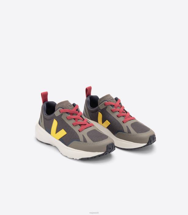lapsed Veja kanaari elastsed pitsid alveomesh grafiittoonik kingad 80LZ375