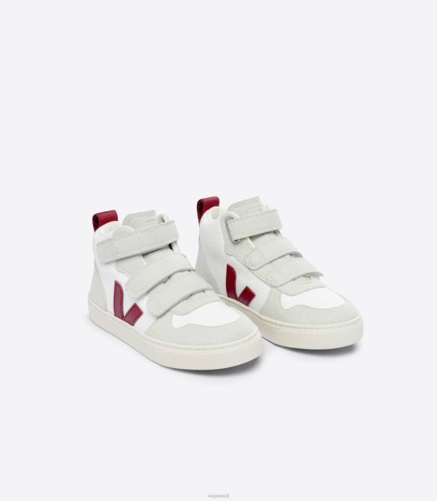 lapsed Veja v-10 keskmise b-silmaga valge marsala kingad 80LZ343