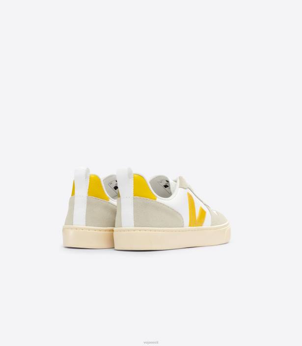 lapsed Veja v-10 kroomivaba nahk valge ouro mandel kingad 80LZ358