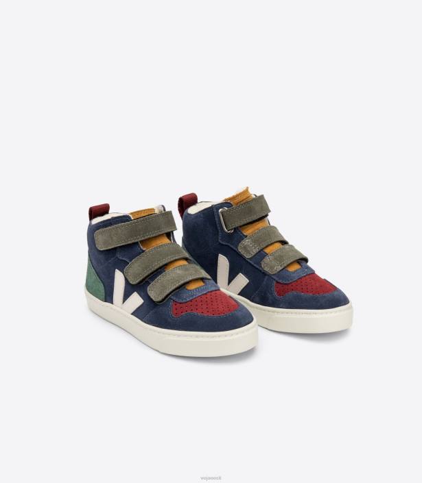 lapsed Veja v-10 mid fured suede multico nautico cyprus kingad 80LZ352
