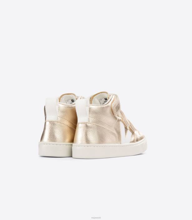 lapsed Veja v-10 mid kroomivaba nahk plaatinavalge kingad 80LZ351