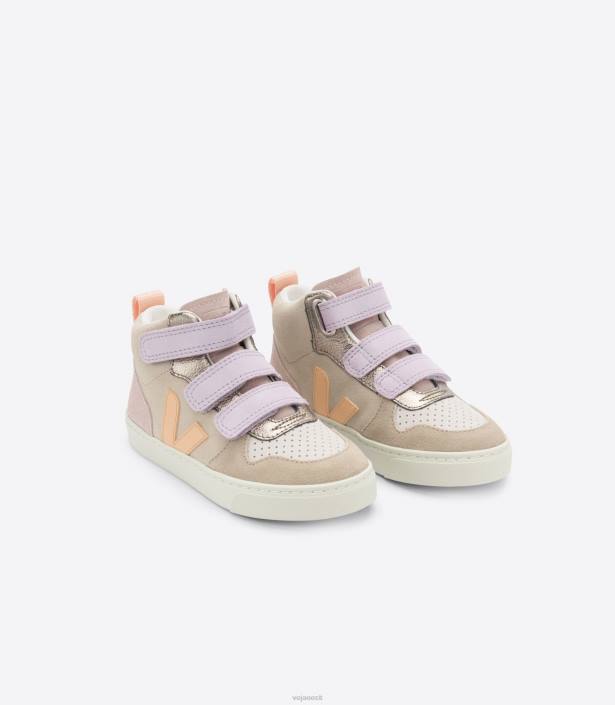 lapsed Veja v-10 mid suede multico mandli virsik kingad 80LZ350