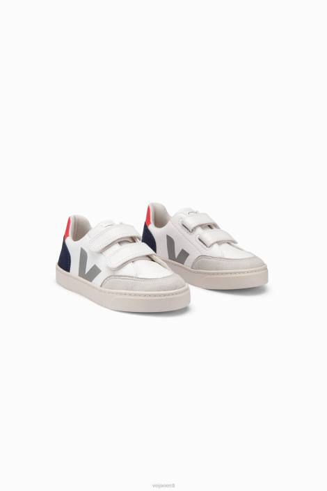 lapsed Veja v-12 kroomivaba nahast valge multico nautico kingad 80LZ310