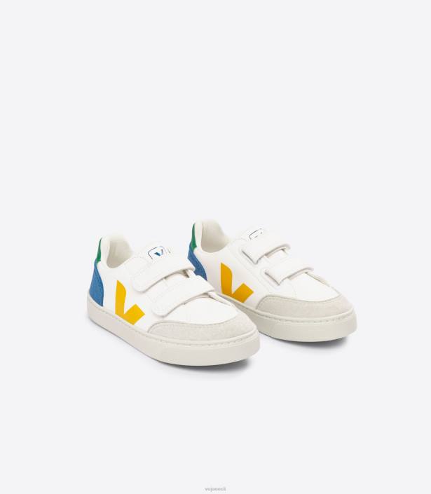 lapsed Veja v-12 kroomivaba nahk valge multico indigo kingad 80LZ302