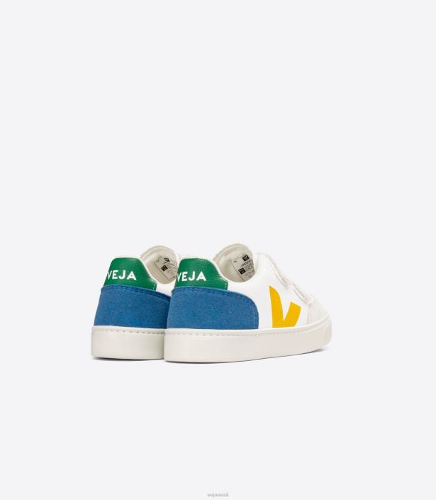 lapsed Veja v-12 kroomivaba nahk valge multico indigo kingad 80LZ302