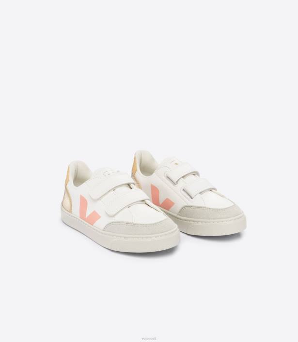 lapsed Veja v-12 kroomivaba nahk valge multico plaatina kingad 80LZ301