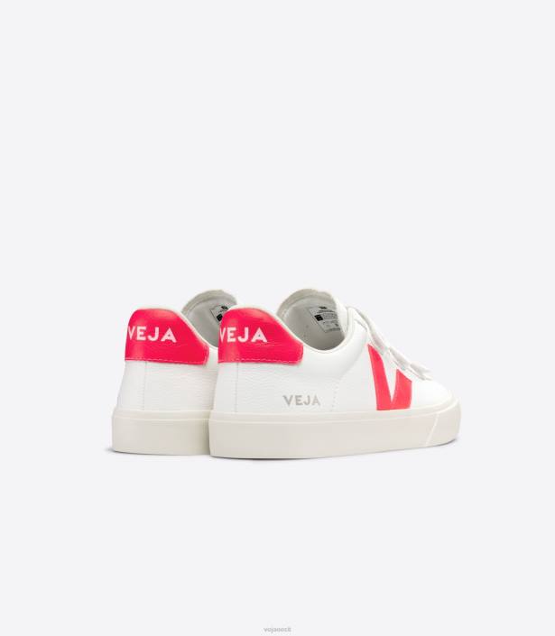 mehed Veja recife kroomivaba nahk valge roos fluo kingad 80LZ112