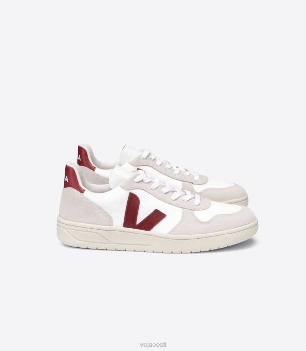 mehed Veja v-10 b-silma valge naturaalne marsala kingad 80LZ57