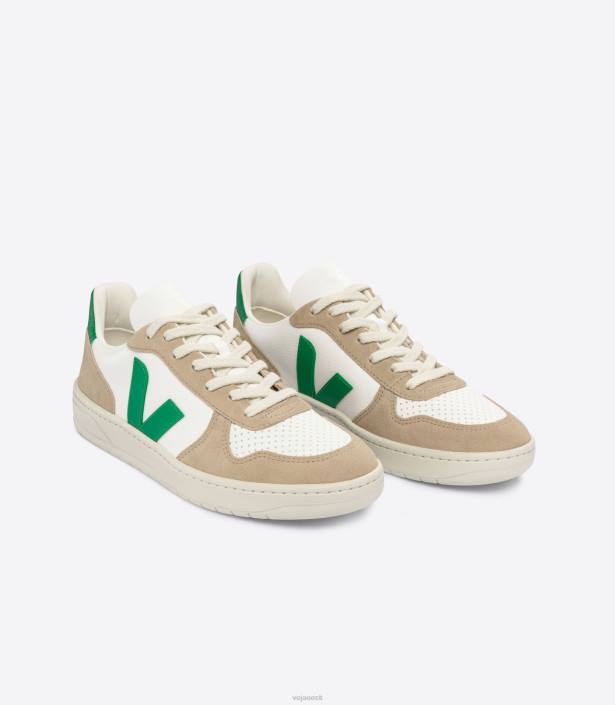 mehed Veja v-10 kroomivaba nahk valge emeraude sahara kingad 80LZ40