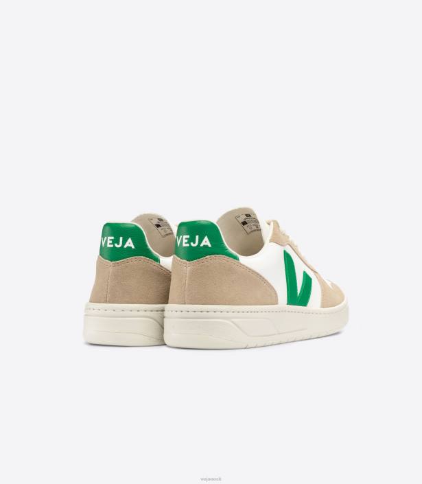 mehed Veja v-10 kroomivaba nahk valge emeraude sahara kingad 80LZ40