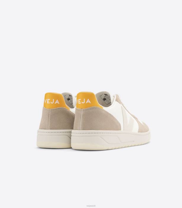 mehed Veja v-10 kroomivaba nahk valge sahara ouro kingad 80LZ69