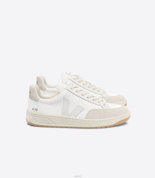 mehed Veja v-12 b-võrk valge naturaalne kingad 80LZ28