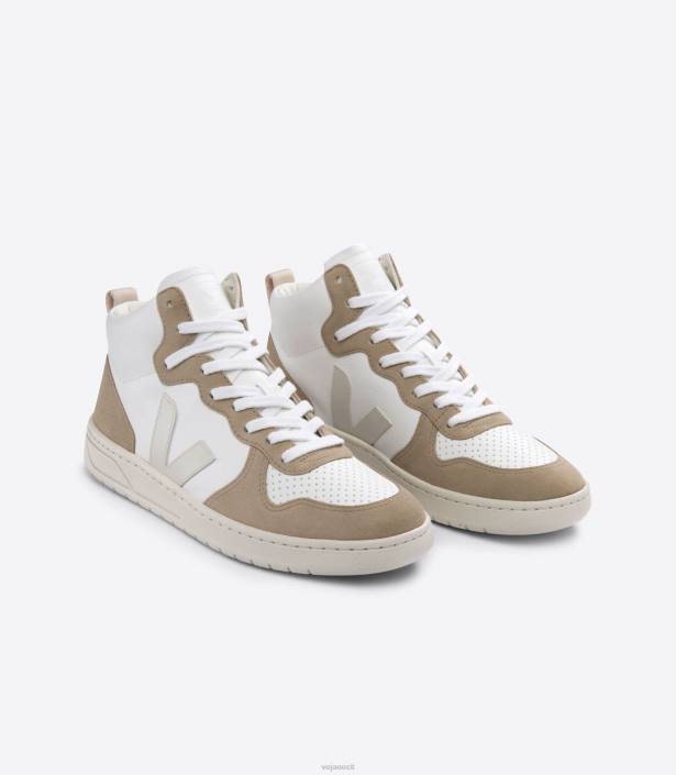 mehed Veja v-15 kroomivaba nahk valge pierre sahara kingad 80LZ80